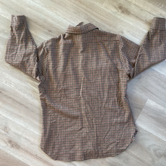 Vintage USA Made Pendleton Virgin Wool Houndstooth Long Sleeve Shirt XL. Clean! - Picture 14 of 15